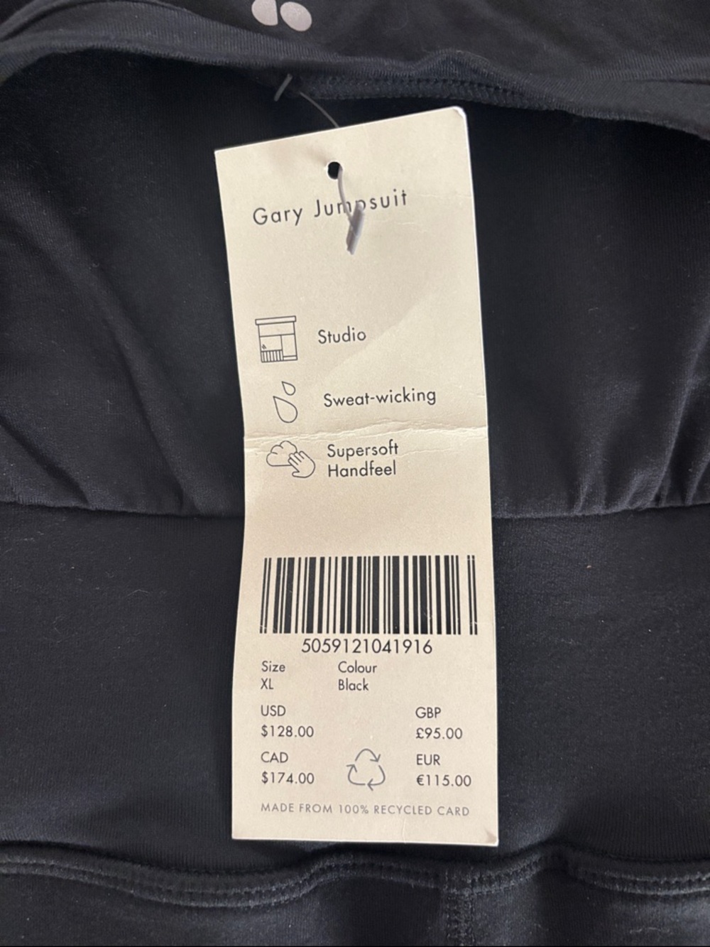 Sweaty Betty Black Gary Jumpsuit